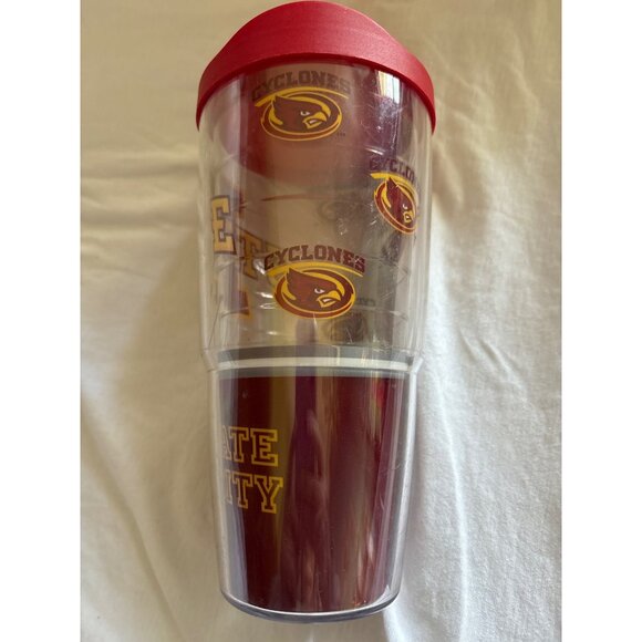 Iowa State University Cyclones Tervis 24 Oz Insulated Tumbler W Red Lid College - Picture 5 of 10